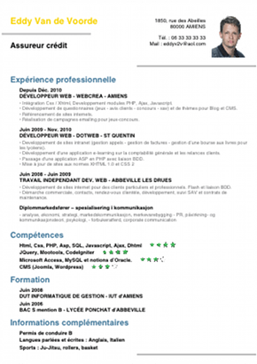 exemple cv lycee professionnel